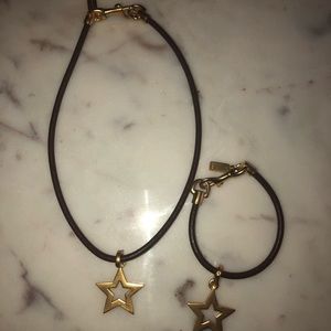 Coach necklace and bracelet